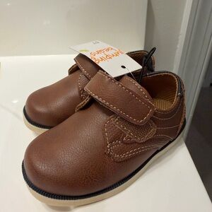 Jumping Beans Brown Kids Dress Shoes